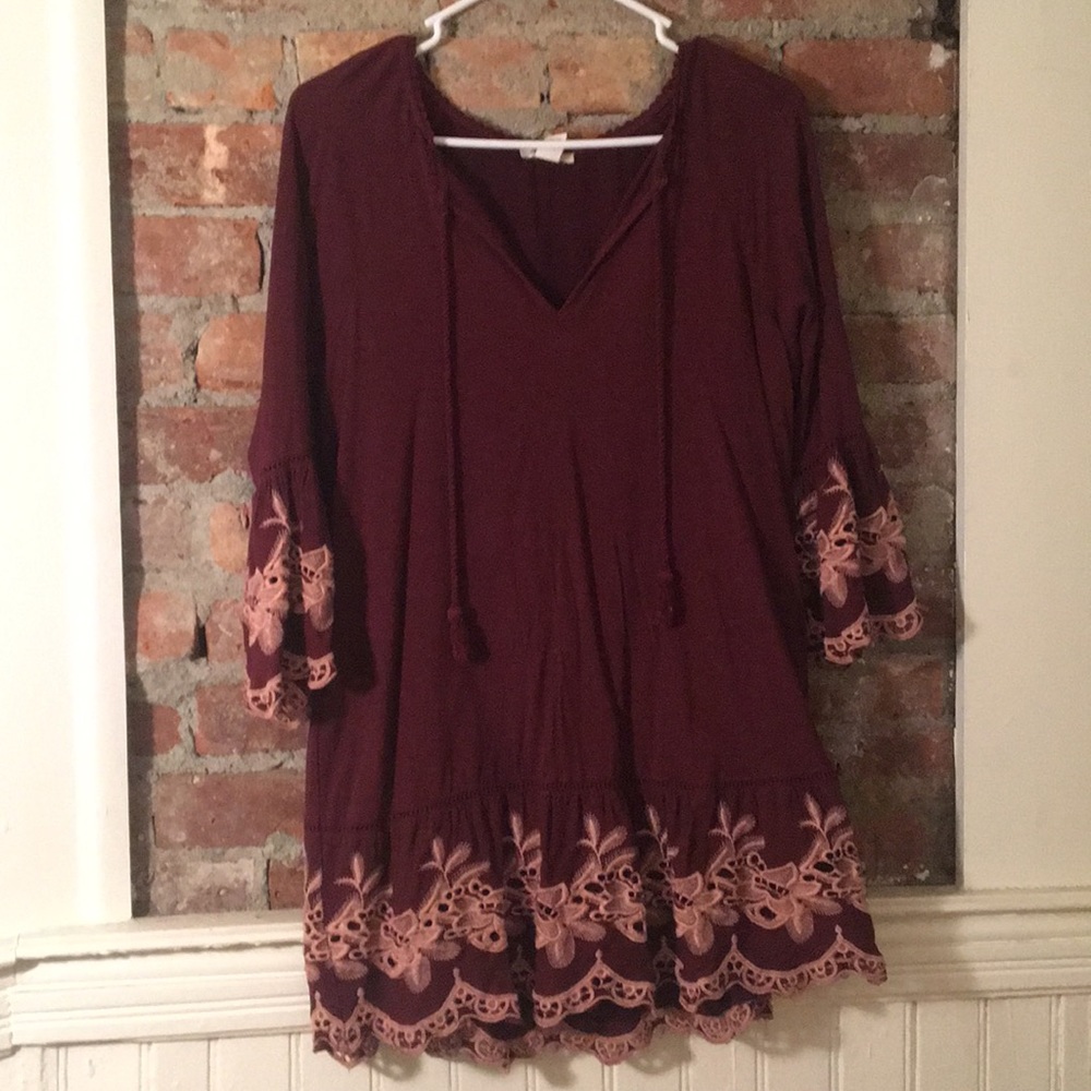 Forever 21 maroon dress